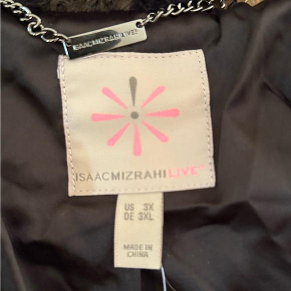 NWT Isaac Mizrahi Black and Gray Camoflage Jacket 3XL - Picture 8 of 9